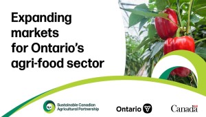 Governments Helping Ontario Agri-Food Products Reach New Markets