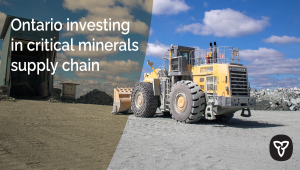 Ontario Investing in Critical Minerals Supply Chain for Electric Vehicles